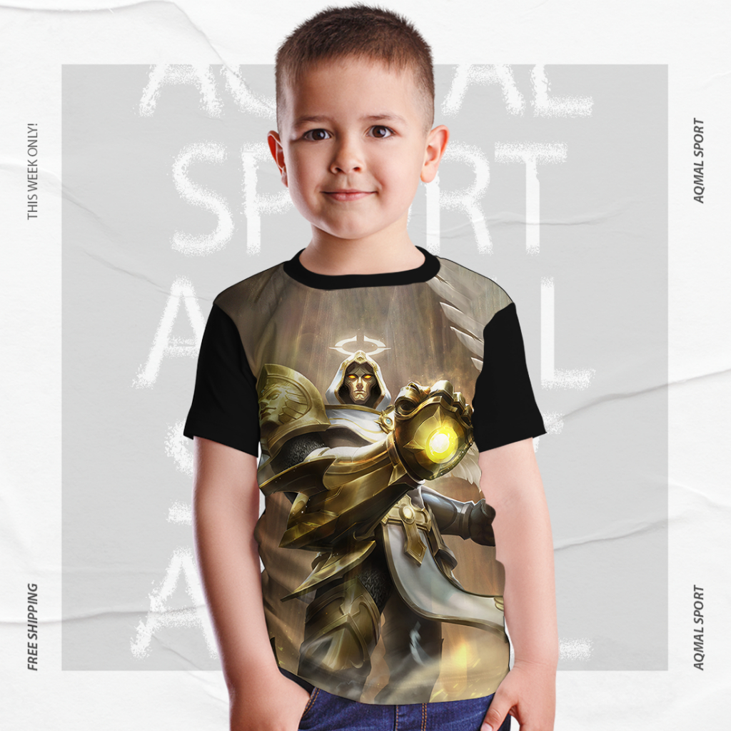 Kaos Anak dan Dewasa Unisex Print Distro Mobile Legends Aldous_Starlight