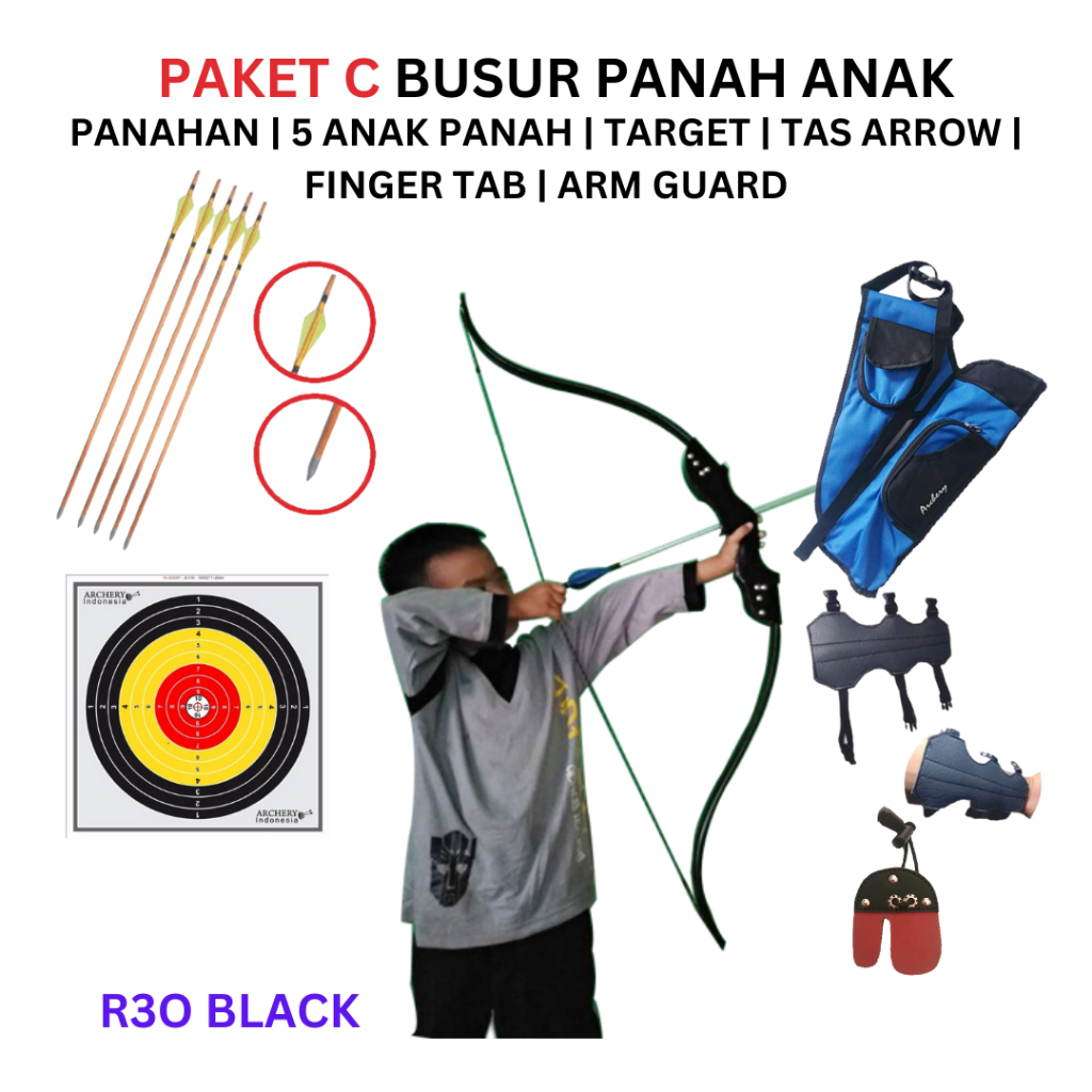 Busur Panah Anak Sd Set Komplit Original Lengkap Pemula | Panahan Anak Sd Set Komplit Original