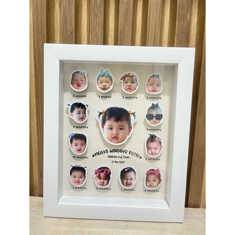 (BABY TWINS) milestone frame/milestone bayi