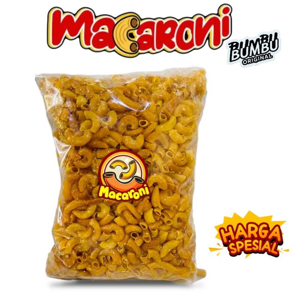 

1 Kg Makroni Cikruh Bumbu Original Daun Jeruk / Makroni Bantet Cemilan Food Snack