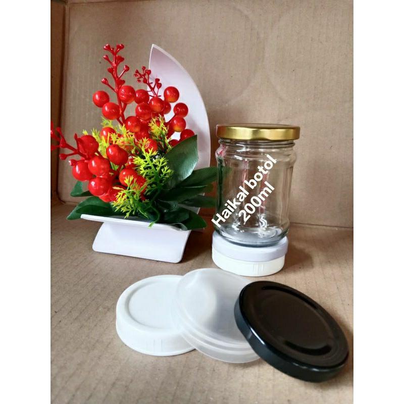 Botol kaca jar/toples 200ml