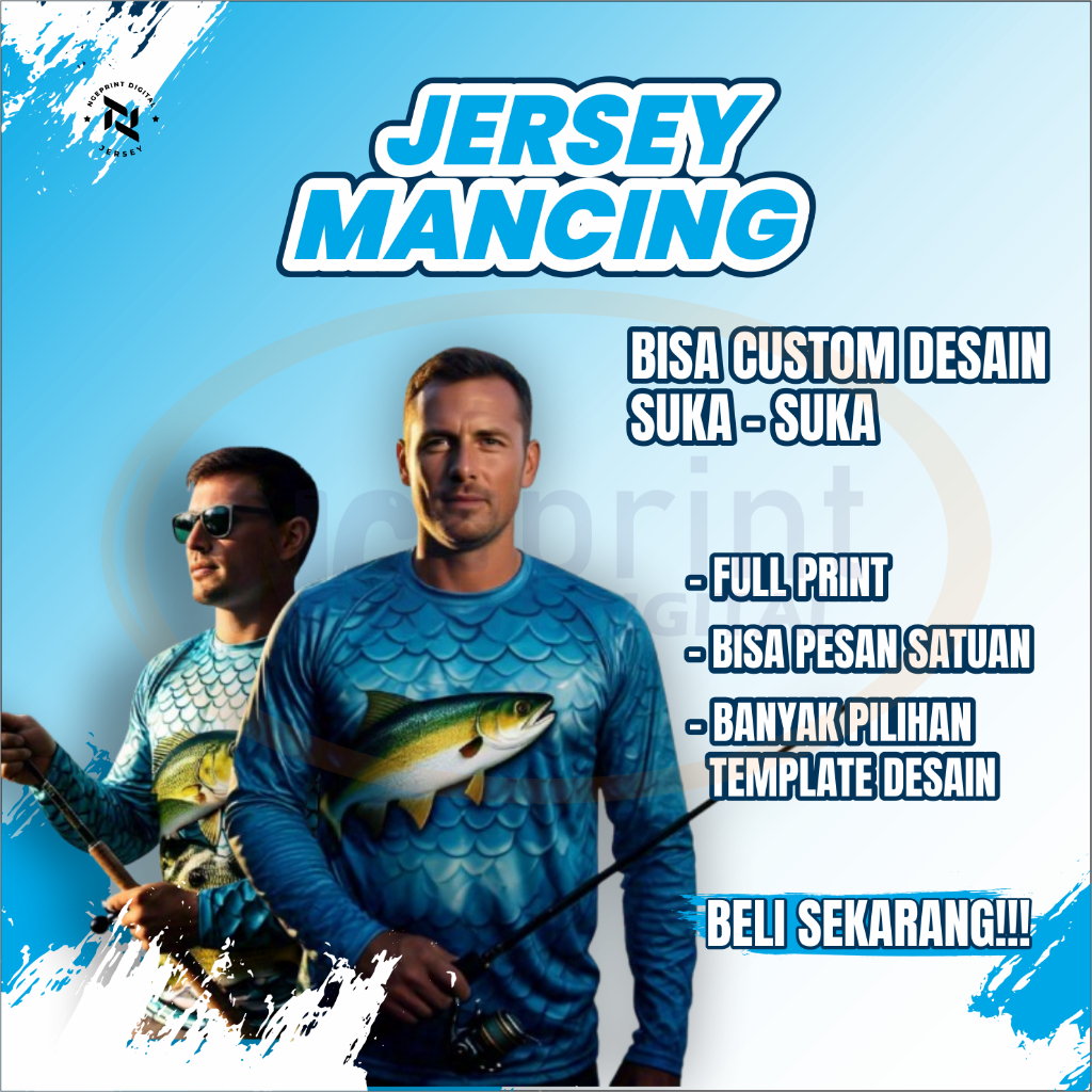 Custom Baju Jersey Mancing Free Custom Design Suka-Suka / Jersey Dewasa dan Anak / Jersey Mancing Fr