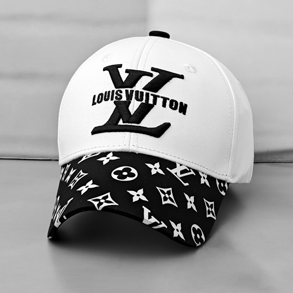 Topi LV Monogram Baseball Pria Import Mirror Original