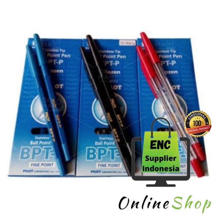 

PILOT 6 buah pen bptp 0.7 mm bolpen original pulpen bpt-p bolpoint 0.7mm per 6 pcs - enc.sup