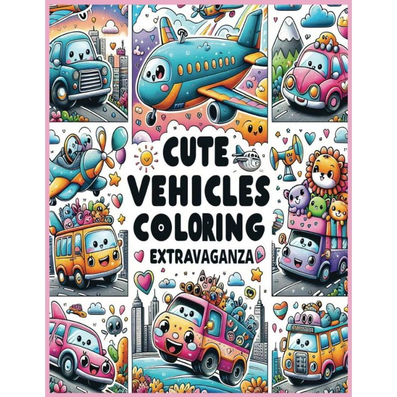 Coloring Book/ Buku Mewarnai Seri Gambar Pesawat terbang dan perahu