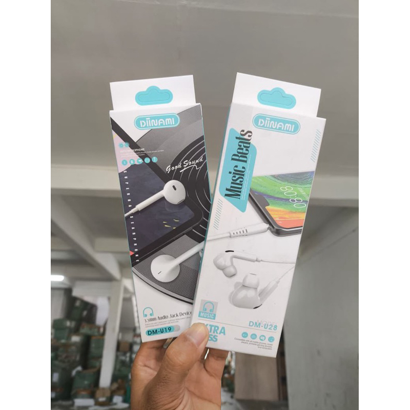 Headset/Heandsfree/Earphone DIINAMI U19  White series suaranya joss harga Termurah
