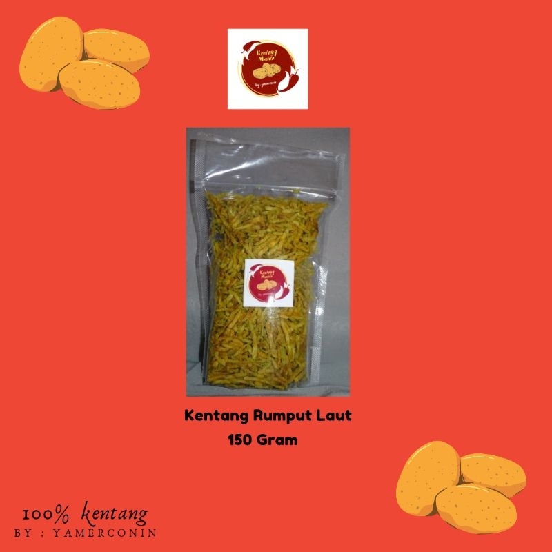 

Kentang Mustofa rumput laut/ Kentang Mustofa gurih / kentang Mustofa 150gr