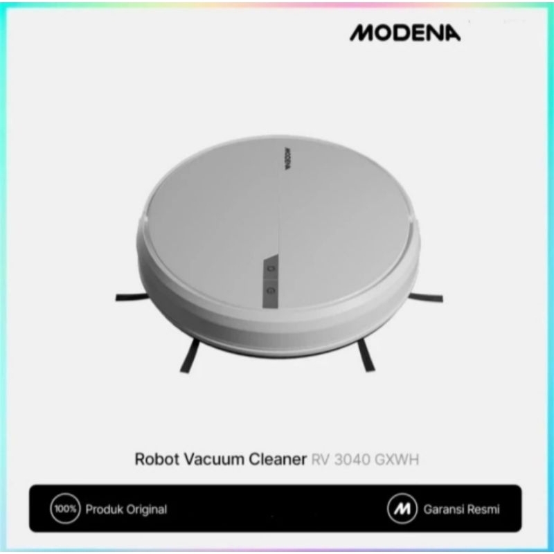 Modena RV 3040 GXWH - Robot Vacuum Cleaner Putih