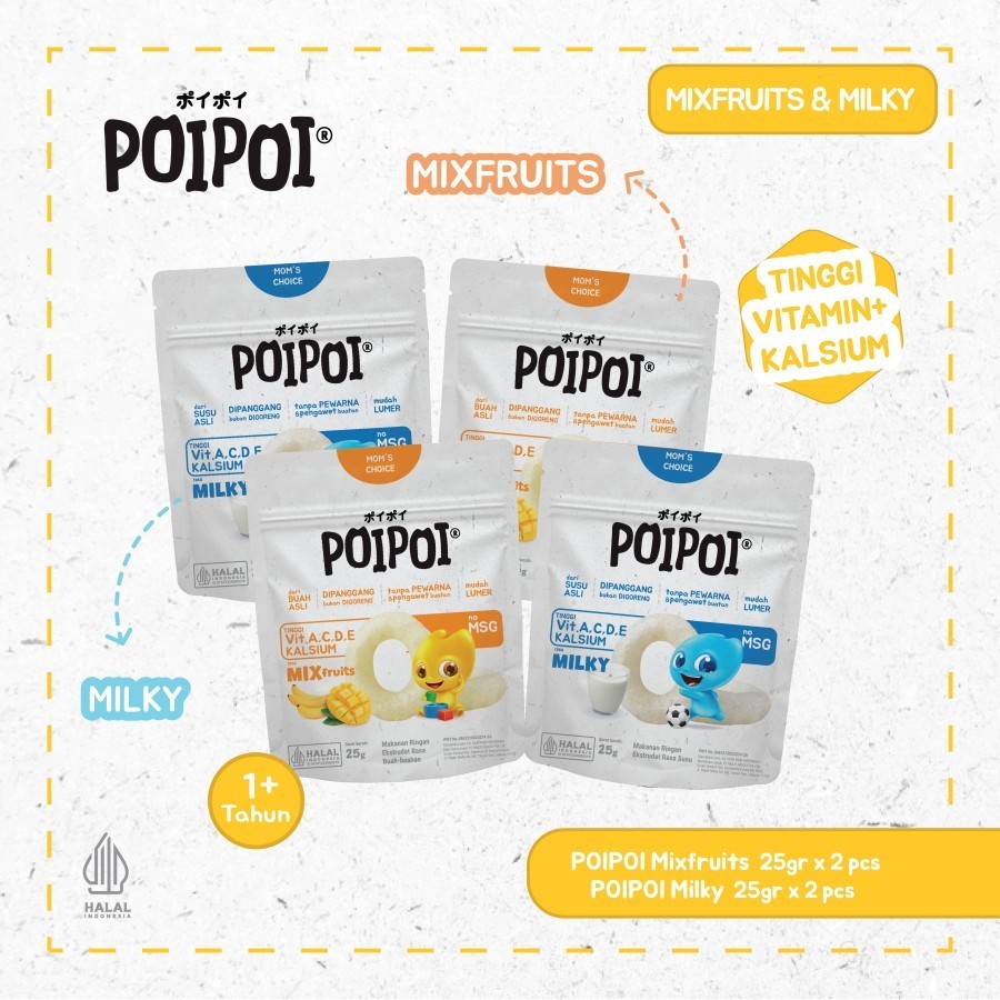 

POIPOI Snack Bervitamin 25gr