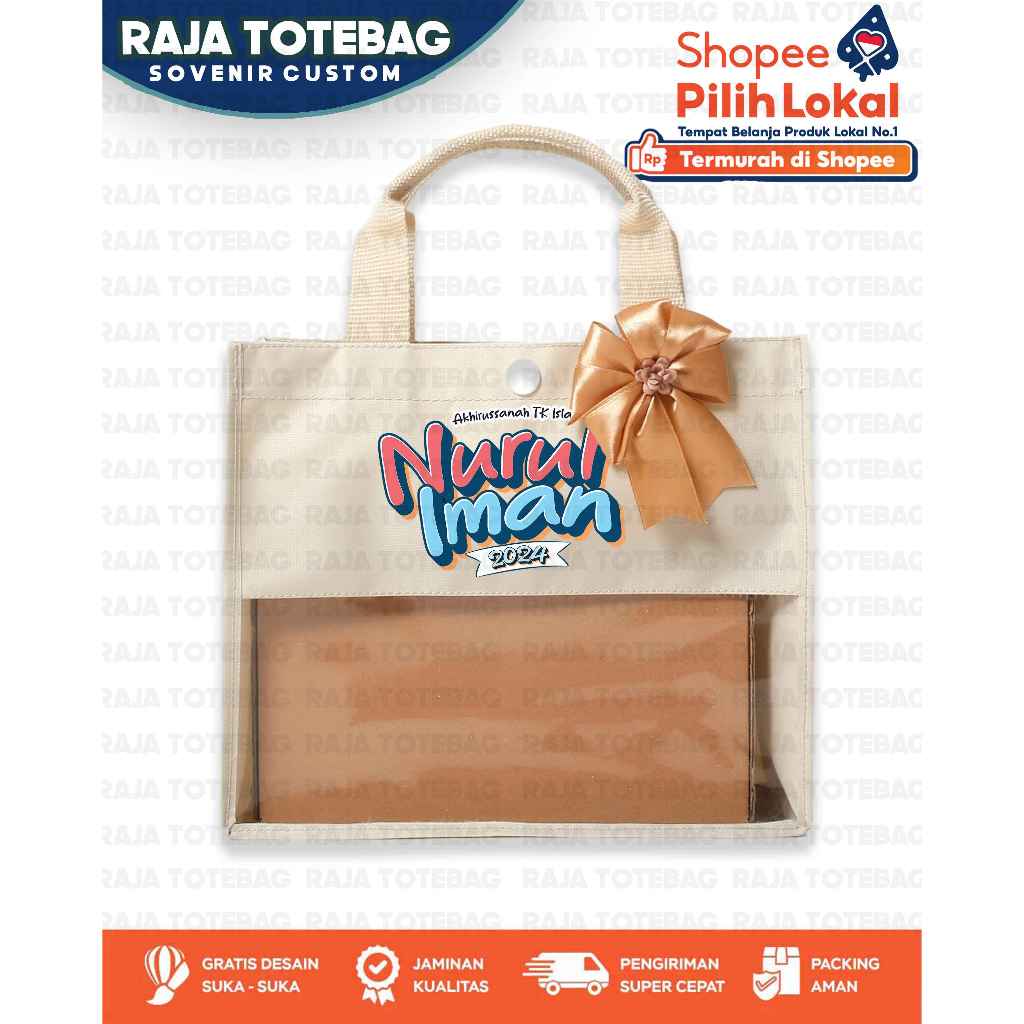 

Custom Tas Hampers Sablon-Tas Sovenir Sablon-Tas Bridesmaid-Sovenir Tas- MIKA+PITA - LAVENDER