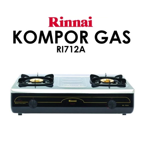 Kompor gas rinnai 2 tungku tinggi RI-712A