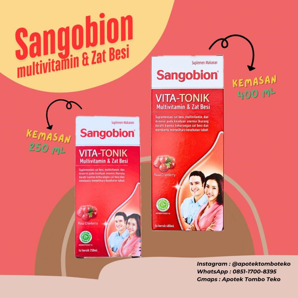 Sangobion VITA TONIK Sirup Ukuran 400 ml 250 ml