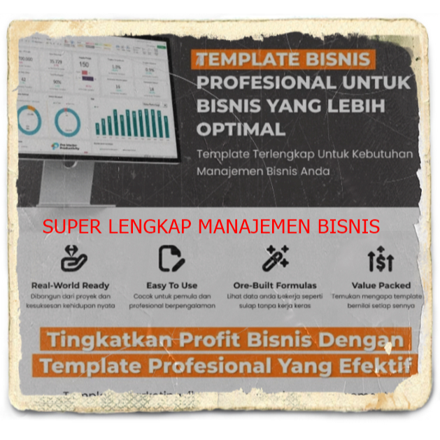 Kumpulan Aplikasi Manajemen Proyek Finance Sales Marketing HRD (format Excel & PPT) Lengkap Murah