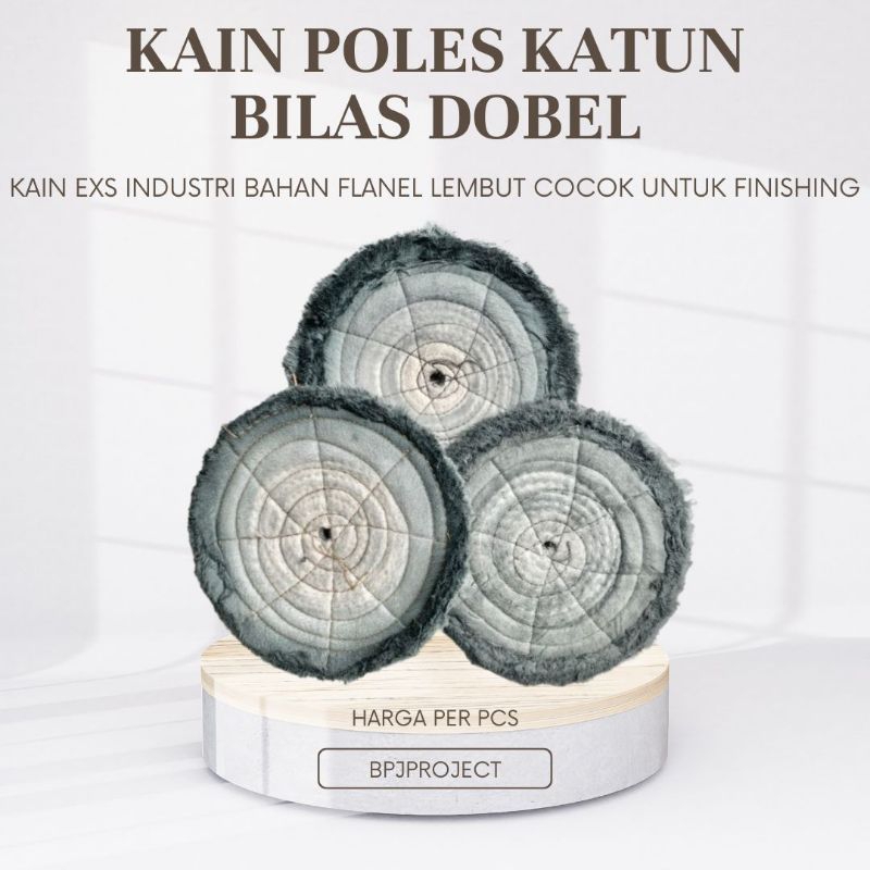 Kain Poles Katun Finishing Bilas Dobel