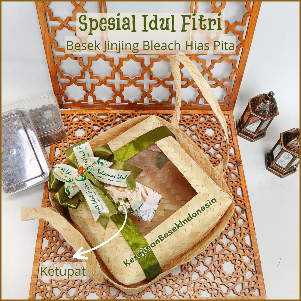 

(TEMA A) GROSIR BOX PARSEL LEBARAN IDUL FITRI 2025 BONUS TAG Besek Jinjing & tidak jinjing bleach mika Pita hampers murah toples kue unik JUMBO BESAR