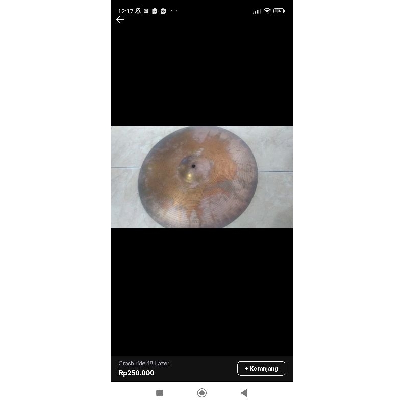 CYMBAL CRASH RIDE 18 IN LAZER