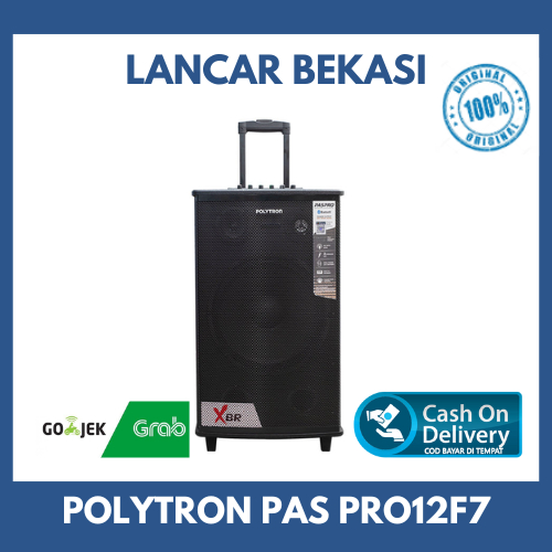 Speaker Aktif Portable POLYTRON PAS PRO12F7 (12 Inch) Free mic 2 - Garansi Resmi