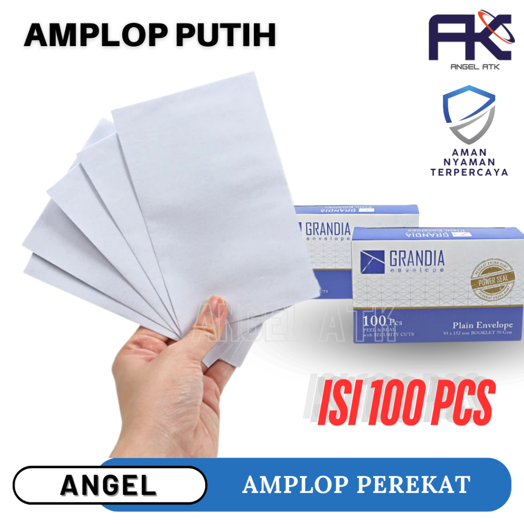 

Amplop Grandia 104 / 1 Pak ( Isi 100 Pcs ) / Amplop Kondangan / Amplop Polos / Dilengkapi Lem Perekat / Harga Murah / Bayar di tempat / Atk Blessing