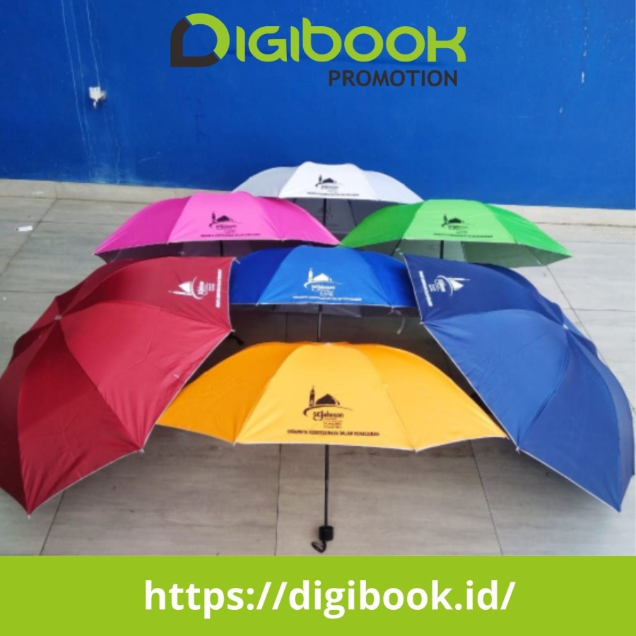 Custom Payung Promosi / Payung custom Logo / Cetak Payung Sablon Logo / Souvenir Payung Custom