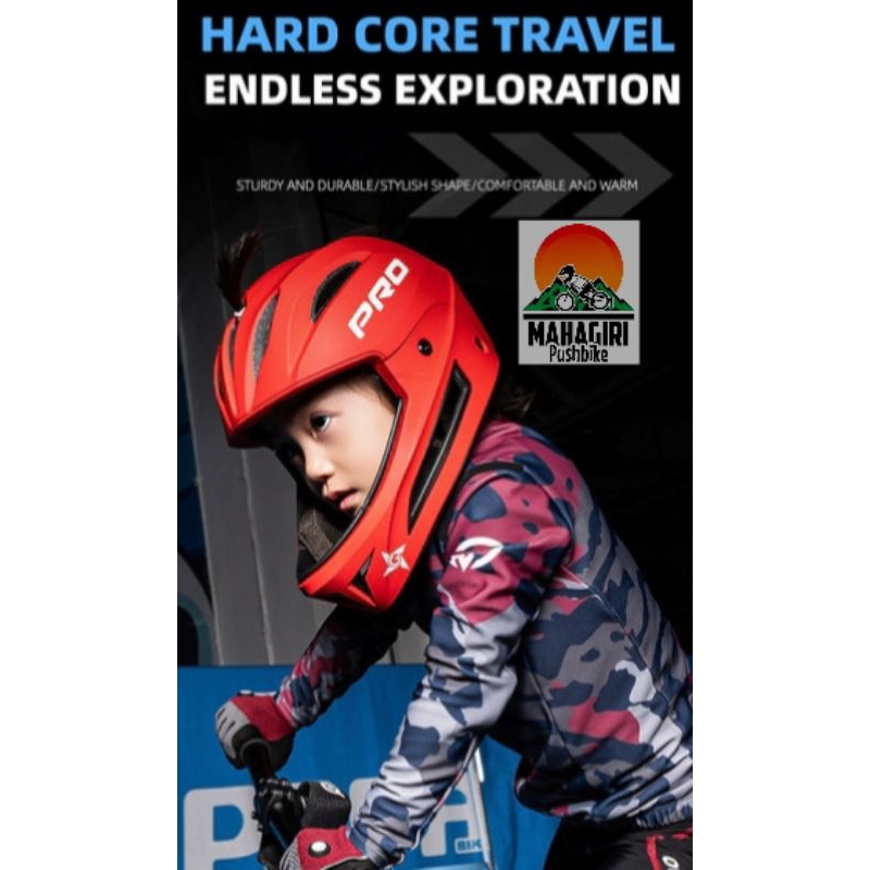 Helm Gipsy pro pushbike balance bike helmet kid full face sepeda anak