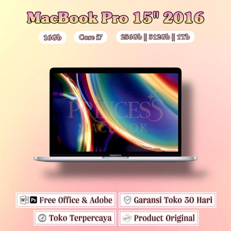 BEST PRICE MACBOOK PRO 2016 15INCH SECOND ORIGINAL