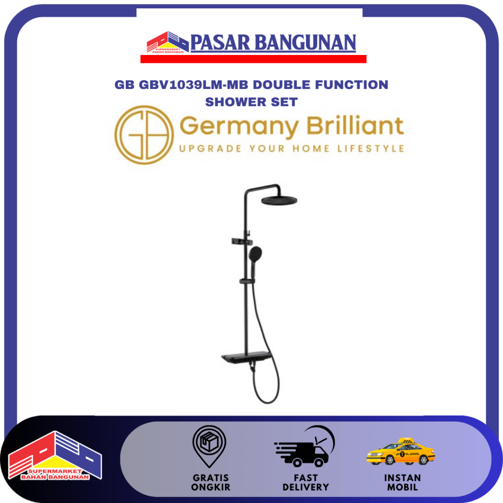 SHOWER GB GBV1039LM-MB DOUBLE FUNCTION SHOWER SET