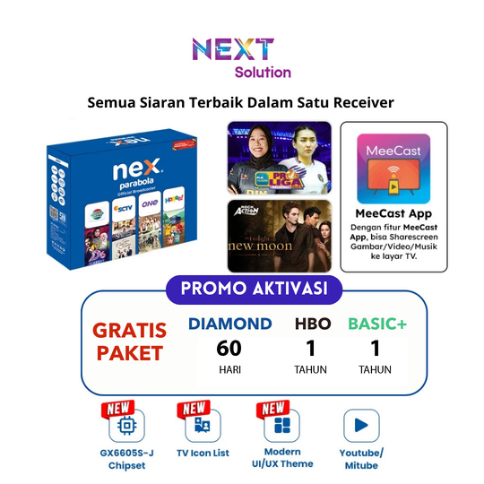 NEX PARABOLA - Receiver Type Biru