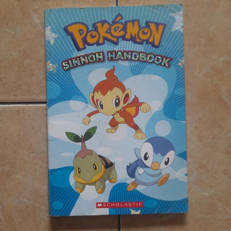 Buku Komik Import Pokemon Sinnoh Handbook Bahasa Inggris Bonus Poster