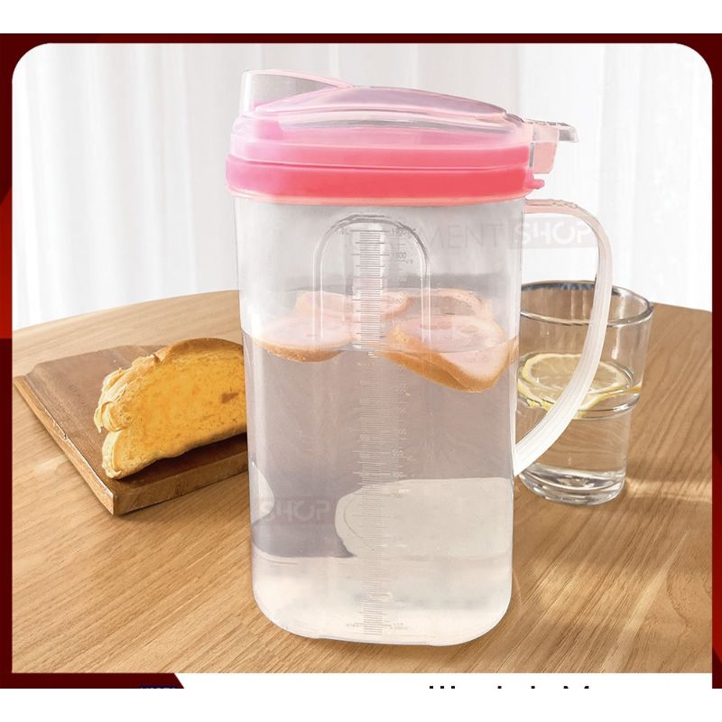 Wadah Minyak Goreng 2 Liter Botol Teko Plastik Serbaguna Tempat Penyimpanan Susu Oil Pot Serbaguna