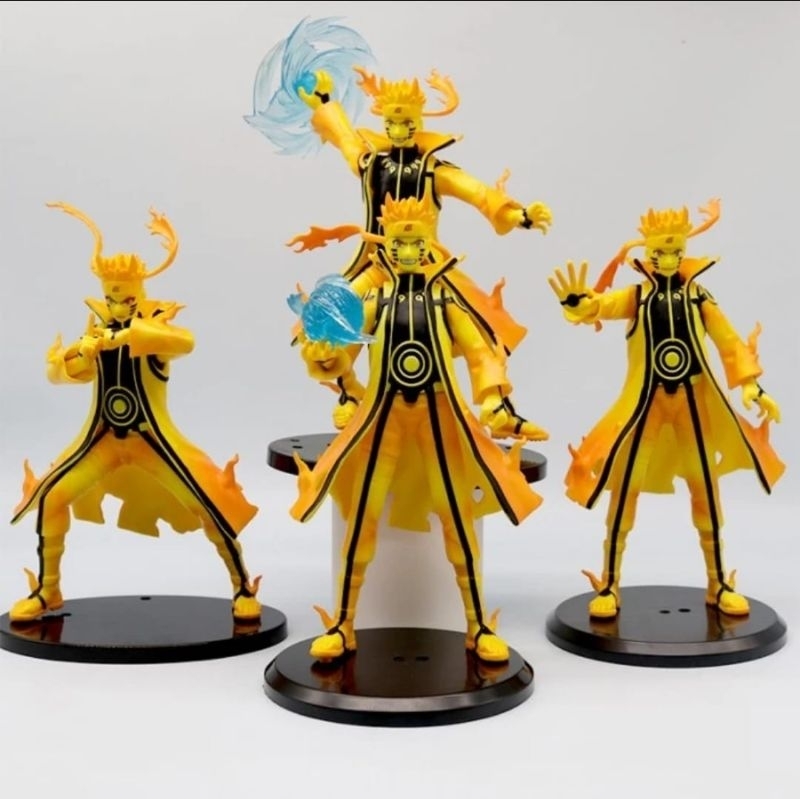 Action Figure Uzumaki Naruto  Kyubi Bijuu Kurama Sage Rasengan Mode