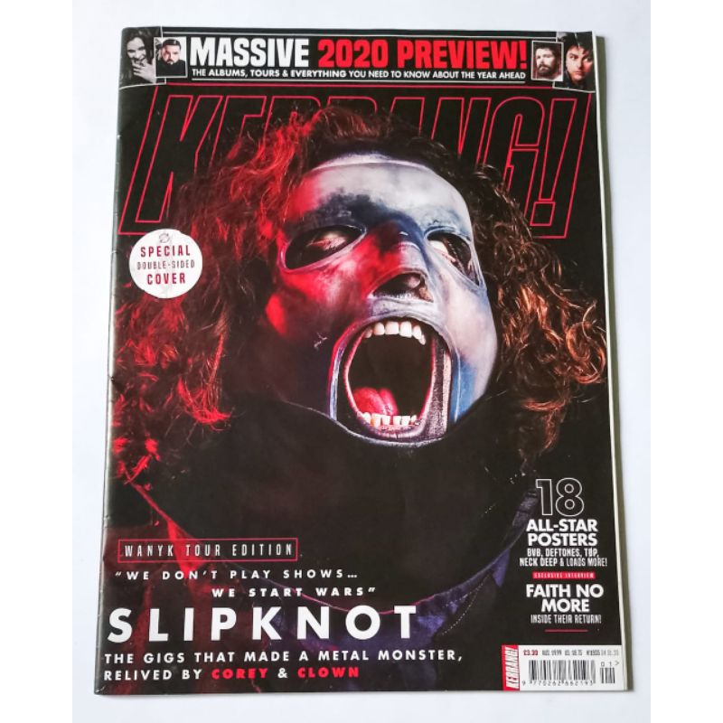 Majalah KERRANG MAGAZINE - SLIPKNOT : THE GIGS THAT MADE A METAL MONSTER