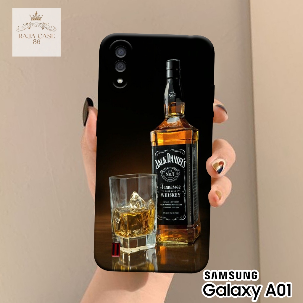 Softcase Samsung Galaxy A01 - Rajacase - Case Samsung Galaxy A01 - Motif Case Minuman - Case Samsung