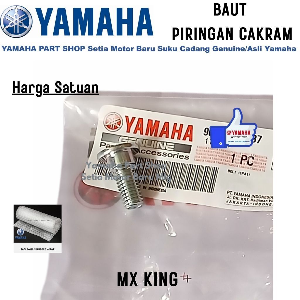 Baut Piringan Cakram Depan Belakang MxKing Mx King Asli Yamaha Cabang Setia Motor Baru