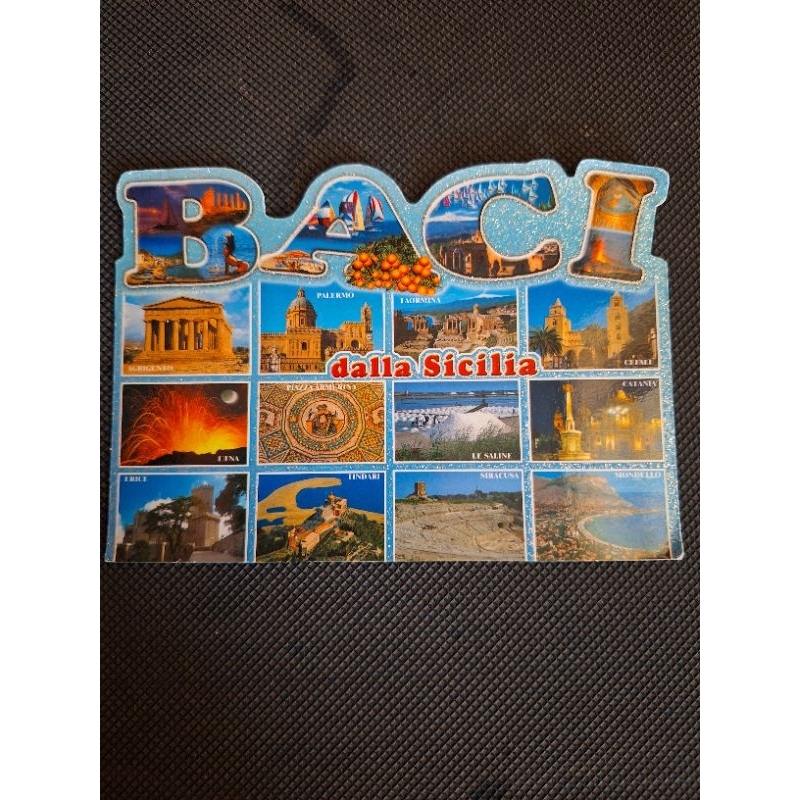 

Kartu pos glitter italia/italian glitter postcard