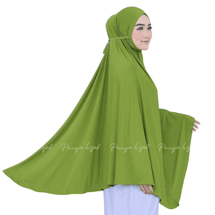 Jilbab Syari Super Jumbo XXXXL Polos Non Pad Jersey Premium Khimar Syari Super Jumbo