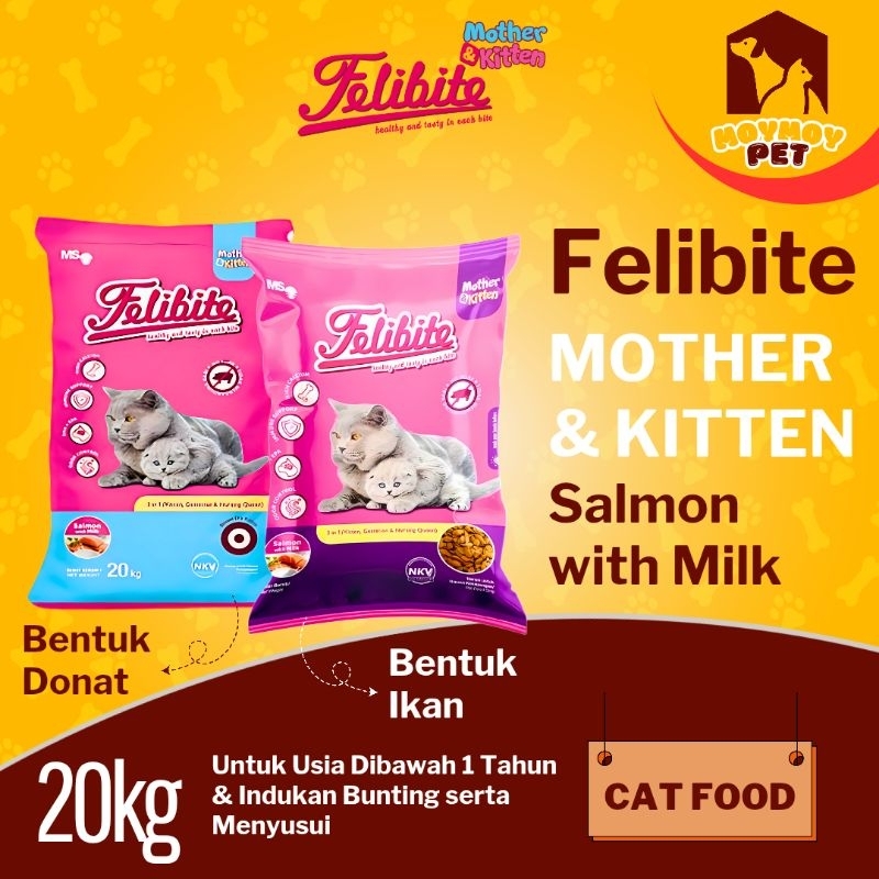 Felibite Cat Mother & Kitten 20kg Felibite Makanan Induk & Anakan Kucing 20kg