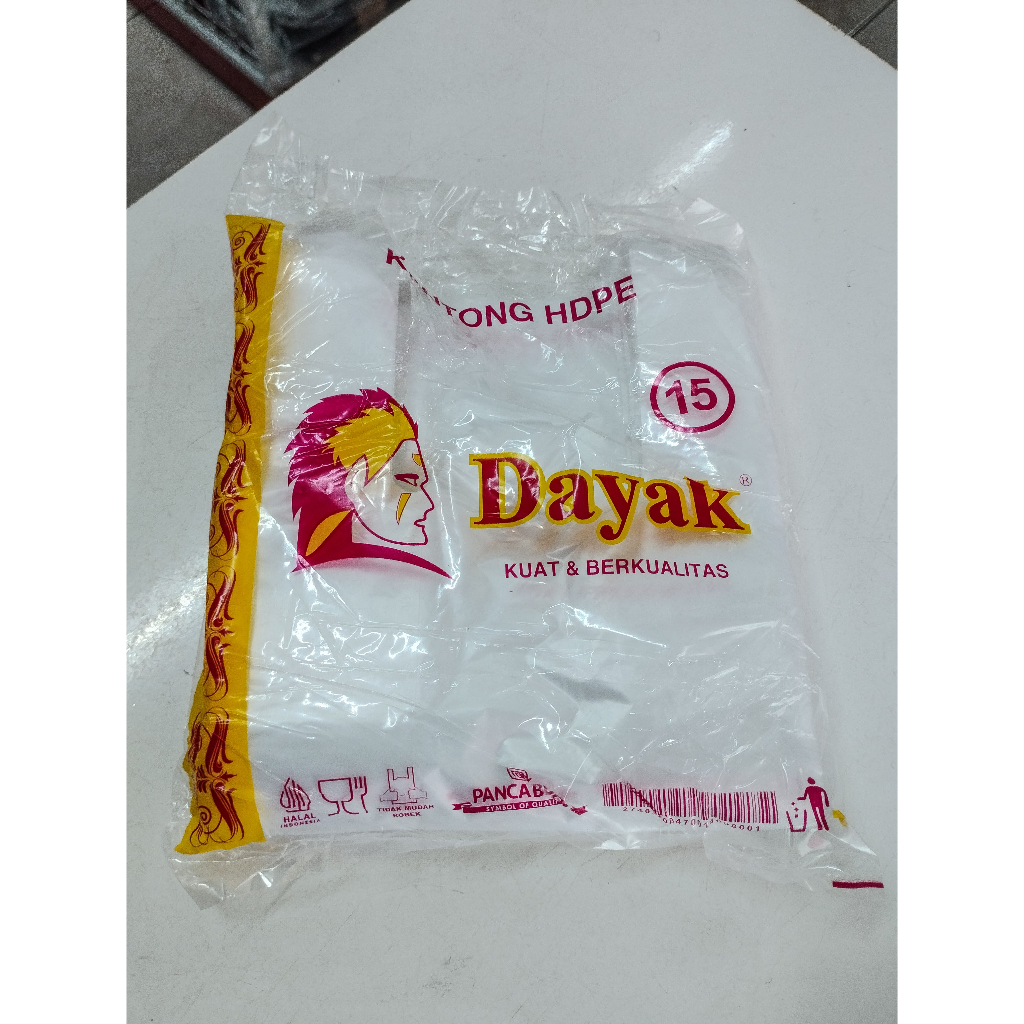 Kantong Plastik Kresek HDPE Dayak Bening ukuran 24