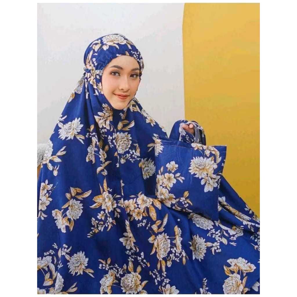 MUKENA MOTIF BUNGA SAKURA / MUKENA LEBARAN KEKINIAN / MUKENA RAYON BALI PREMIUM / MUKENA TERMURAH