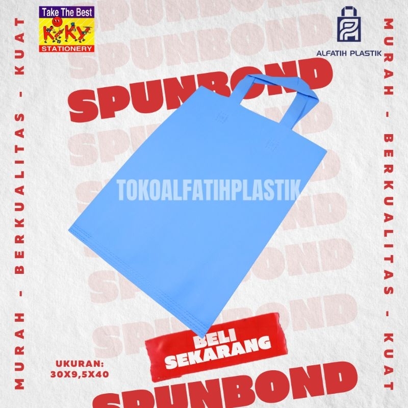 

tas spundbond sedang ukuran 30x9,5x40 per pack isi 12pcs