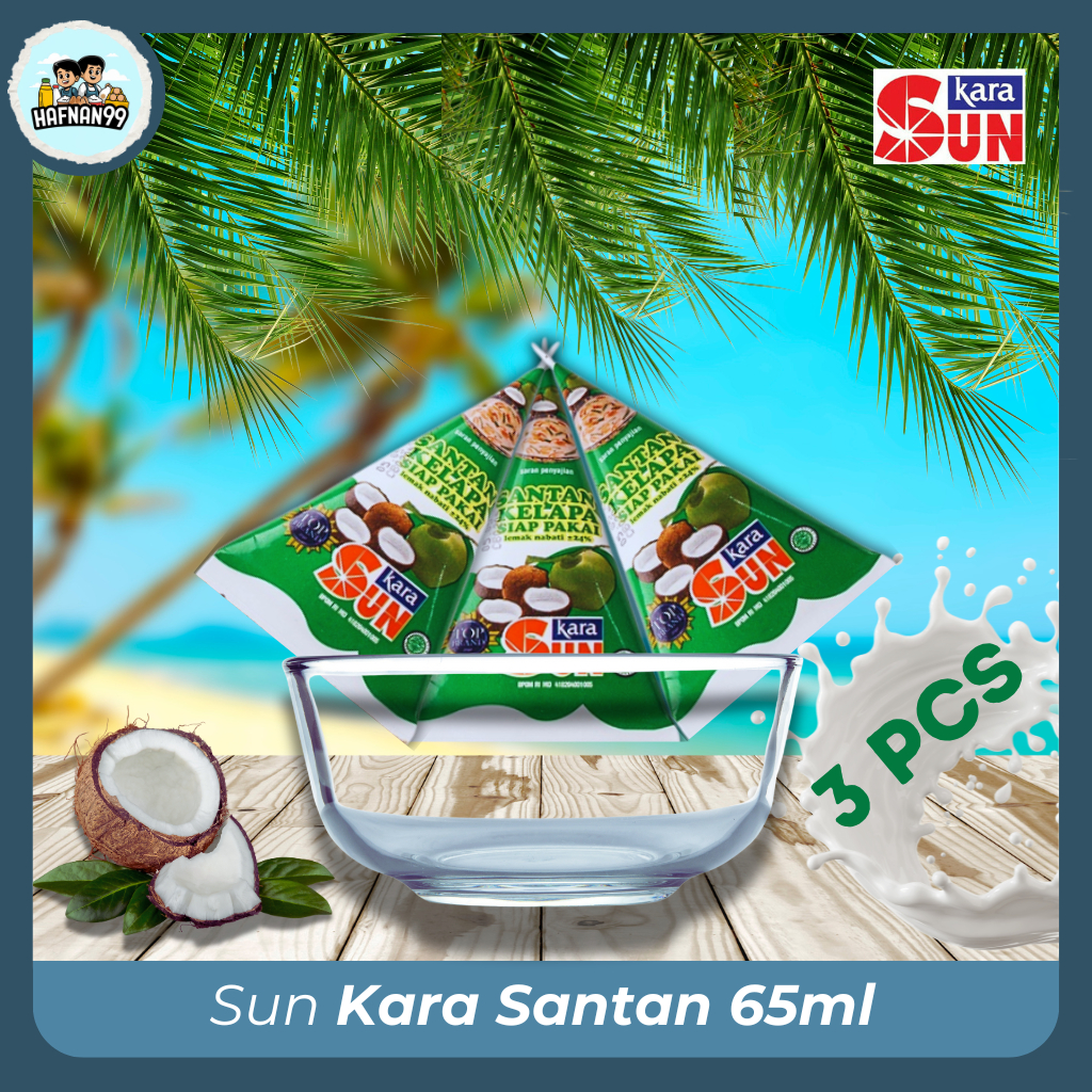 

3 Pcs - Sun Kara Santan Kelapa Cair 65 ml