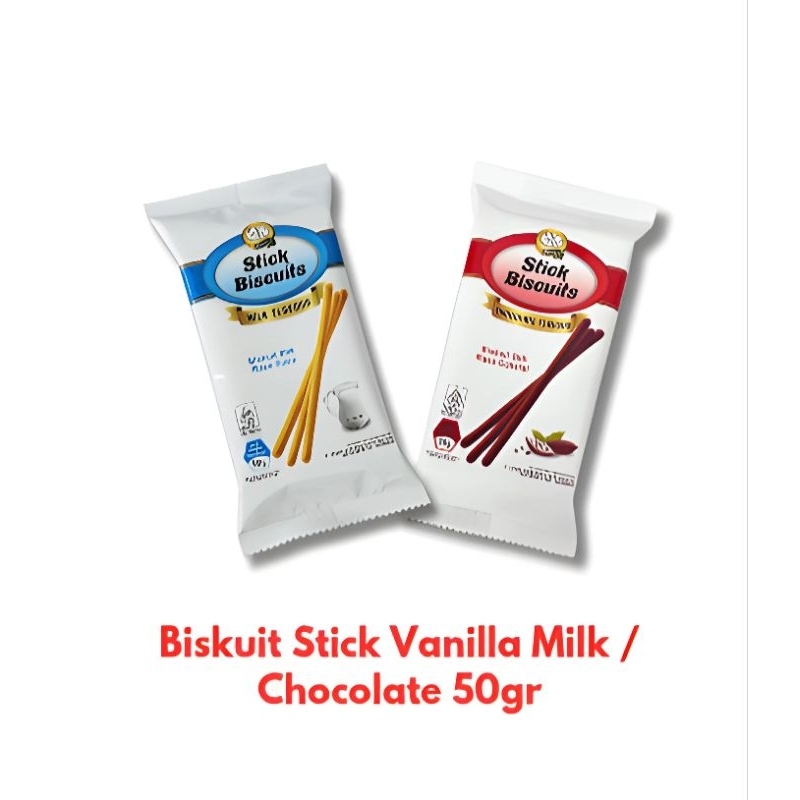 

Biskuit Stick Vanilla Milk, Chocolate 50gr