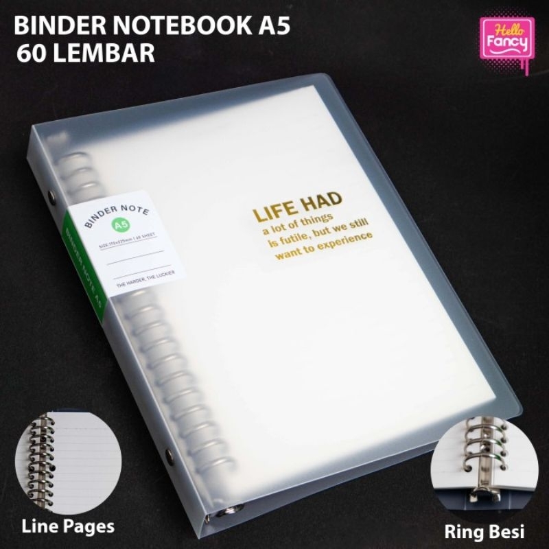 

Binder Note A5 Isi 60 Lembar / Transparant DWA5-03