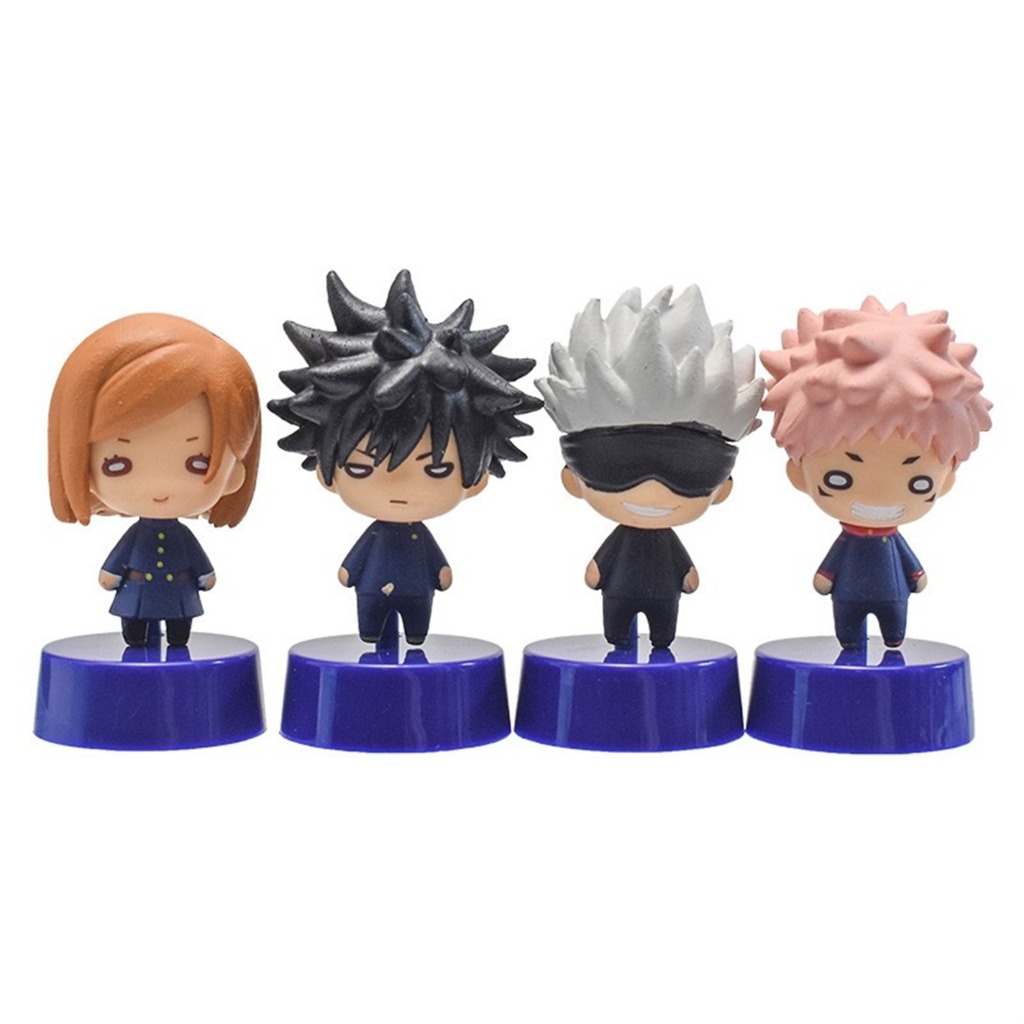 SET Mini Figure JJK Palm Face Jujutsu Kaisen Gojo Yuji Nobara Megumi Cute Chibi Kawaii Stuff Pajanga