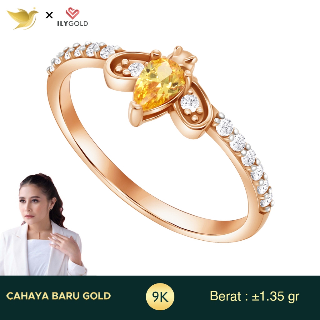 ILY GOLD RING SERIES BLOSSOM SHINE BEE 9K