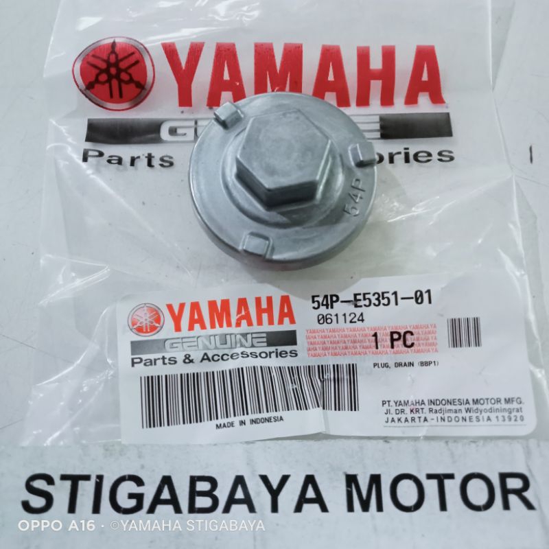 baut saringan oli mesin Mio j original baut retainer oil nmax original baut tutup saringan oli mesin