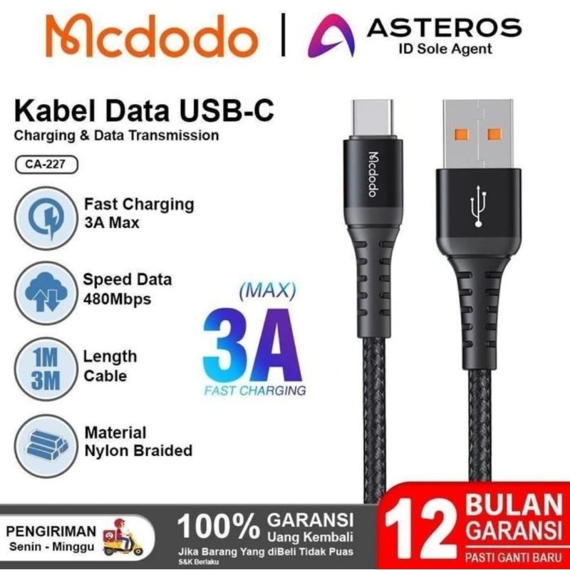 Kabel Mcdodo Usb to C