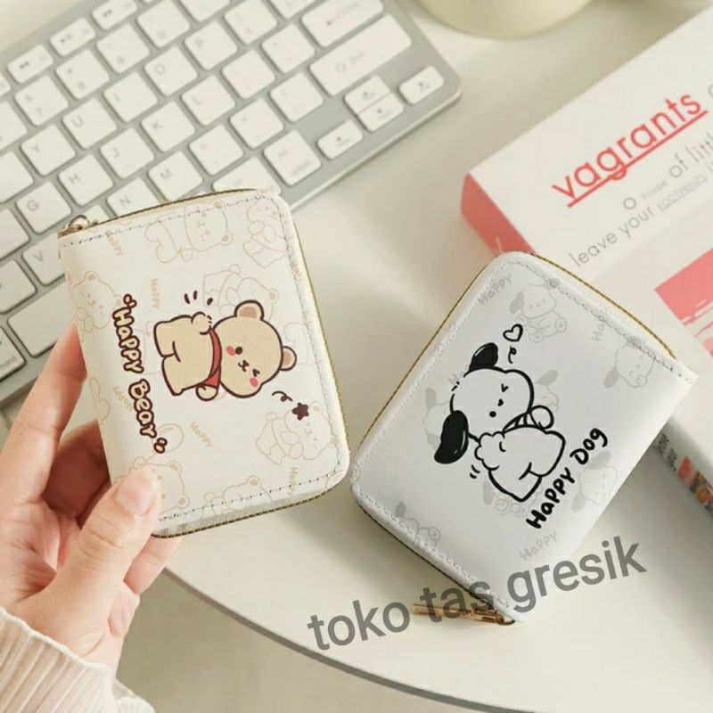 Dompet wanita kecil Dompet kartu & uang Dompet wanita resleting mini motif Bear