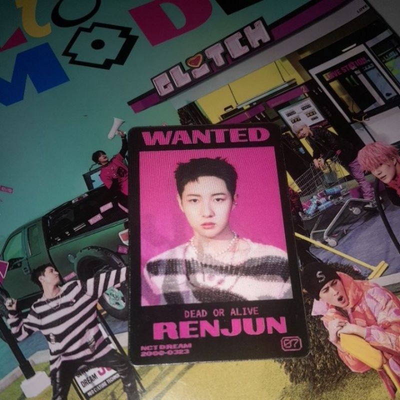 WTS PHOTOCARD OFFICIAL RENJUN GLITCH MODE