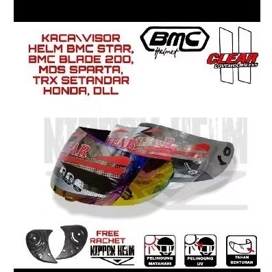 kaca helm /visor helm full face BMC blede MDS GM TRX standar Honda