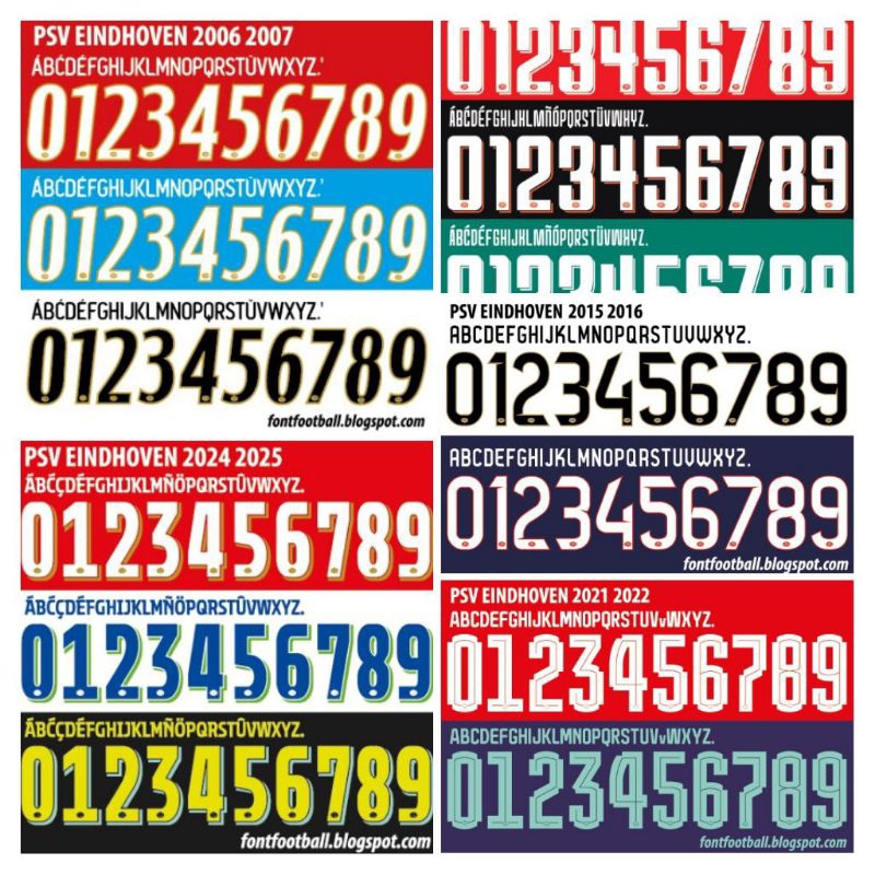 NAMESET PSV EINDHOVEN